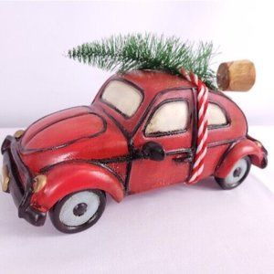 Allen And Roth Christmas Red Buggy Car Bringing Home A Tree Table Decor 10x5x5
